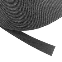Klittenband BTB, 12.7mm, zwart, rol 22.9m, Velcro
