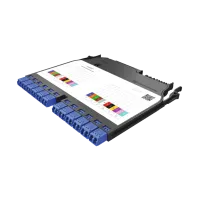 IANOS splice module, SM, 12x LC/PC duplex, 24x pigtail, TIA, heatshrink, Huber+Suhner