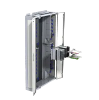 LISA rack, CDR 900, 47HE, geperforeerde deur links en rechts, zwart