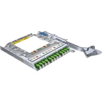 LISA fibertray, SM, 12x LC/APC duplex, 24x pigtails, TIA, heatshrink, Huber+Suhner