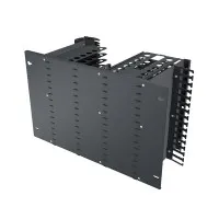 LISA chassis, 7HE, links, zwart