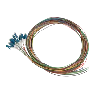 Pigtail set 12st, SM, LC/PC, gekleurd, 2m, Maunt