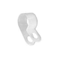 P-clip beugel, 3/8 inch, clipdikte 1.4mm, transparant, zak 100st