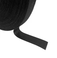 Klittenband BTB, 19.05mm, zwart, rol 22.9m, Velcro