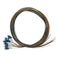 Pigtail set 12st, SM, LC/PC, gekleurd, 2m, Maunt